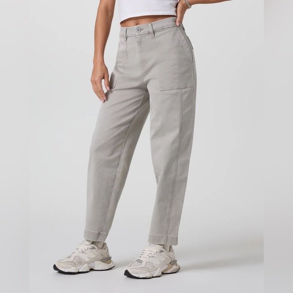 VUORI Anza Twill Pant in Talc - Picture 4 of 11